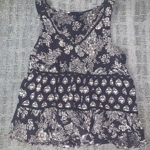 Cute Patterned Flowy Tank